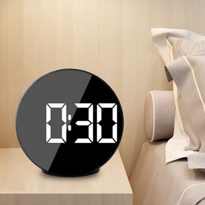 Trẻ Em Du Lịch Bán Buôn 12 24 Giờ Hiển Thị Đen Kích Thước Nhỏ Hình Tròn Báo Lại Bàn Để Bàn Đồng Hồ Báo Thức Giá Rẻ - Product Image 5