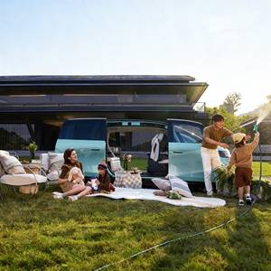 ซีคร มิกซ์ แฟมิลี่ เอ็มพีวี แบบ 5 ที่นั่ง รถยนต์ไฟฟ้า ซีดาน 270 °   รถยนต์ไฟฟ้ามือสองพร้อมห้องนั่งเล่นเคลื่อนที่ ประตูบานเลื่อนคู่ เบาะนั่งหมุนได้ - Product Image 3