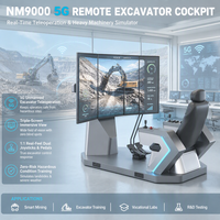 Parallel Driving Cockpit Autonomous Pilot Triple FHD Display Teleoperation Takeover Station for Smart Fleets