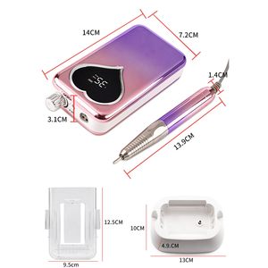 Taladro de Uñas Profesional Inalámbrico, Lima Eléctrica Portátil de 85W con Bajo Calor, 35000 rpm, para Salón de Uñas - Product Image 6