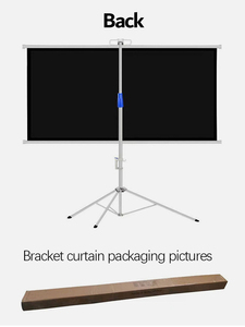 Pantalla de proyector blanca mate portátil de 60 pulgadas Soporte de trípode de aluminio de formato 16:9 para cines en casa y proyecciones al aire libre - Product Image 6