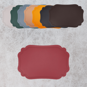 Vente en gros 2026, tapis de table en cuir PVC, rectangulaire, sous-plat en PU pour mariage, maison, cuisine - Product Image 3