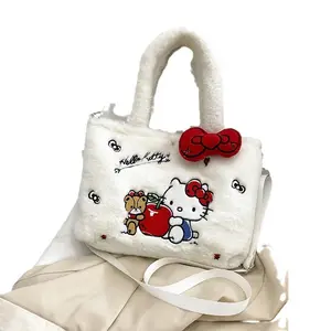 Borsa a tracolla con cartoni animati borsa in peluche borsa a tracolla borsa a tracolla Anime borse Sanrioed zaino per ragazze