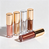 Fard à paupières liquide scintillant personnalisé, haute pigmentation, peau claire, longue tenue, anti-bavures, séchage rapide, végan, haute brillance