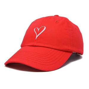 Couleur rouge motif personnalisé impression broderie sportive toile casquette de Baseball papa chapeau 100% coton Polo Style taille réglable chapeau - Product Image 5