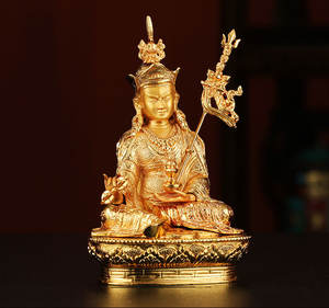 <span class=keywords><strong>กวน</strong></span><span class=keywords><strong>อิ</strong></span><span class=keywords><strong>ม</strong></span>โลหะผส<span class=keywords><strong>ม</strong></span>สไตล์ทิเบต2025รูปปั้นพระพุทธรูปศากยมุนีจุชริทาราตกแต่ง masambhava รูปปั้นพระพุทธรูปชุบทอง15ซม. - Product Image 2
