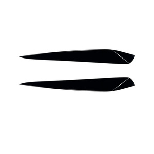 Volkswagen Up Headlight Eyebrow Stickers Carbon Fiber Texture Adhesive Body Decals 2011-2015 - Product Image 5