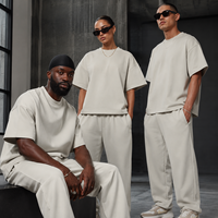 T-shirts Boxy Cropped Oversize à Épaules Tombantes en Coton Lourd 260 g/m² pour Hommes, Coupe Boxy, Logo Personnalisé, Style Vintage
