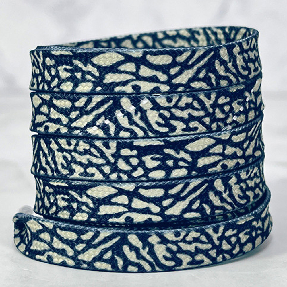 17 Navy Blue Leopard Print