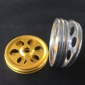 Rueda guía de precisión de aluminio fundido de 8 ranuras con anodizado duro - Product Image 3