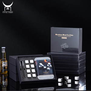 <span class=keywords><strong>Cubetti</strong></span> di ghiaccio riutilizzabili di pietre refrigeranti In confezione regalo, <span class=keywords><strong>cubetti</strong></span> di ghiaccio di dadi In acciaio inossidabile per vino di raffreddamento congelato Cola bevande Bar whisky - Product Image 1
