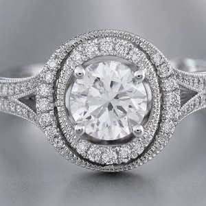 Anello Nuziale con Castone Rotondo per Donne, Elegante Gioiello da Dito alla Moda - Product Image 3