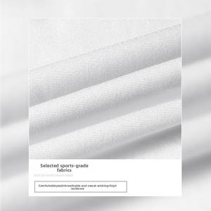 Camiseta holgada para <span class=keywords><strong>mujer</strong></span>, Camiseta deportiva para Fitness, Yoga, correr, con malla, vendaje transpirable, Manga corta para verano WA70 - Product Image 6