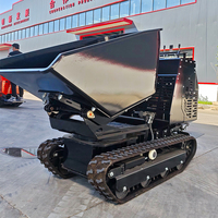 Mini-dumper multifonction 1200 kg sur chenilles avec chargeur frontal, moteur diesel KOOP, garantie 1 an, entièrement hydraulique