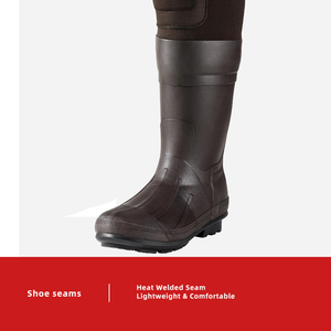 Waders <span class=keywords><strong>da</strong></span> Caccia con <span class=keywords><strong>Stivali</strong></span> in Gomma Termici <span class=keywords><strong>da</strong></span> 200G, Impermeabili con Suola Chiodata in Neoprene, a Stivale Intero per <span class=keywords><strong>Pesca</strong></span> - Product Image 6