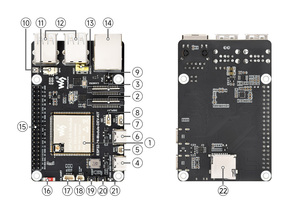 Kit de développement ESP32P4, double cœur RISC V 400 MHz, MIPI DSI CSI, ESP32C6, WiFi6, BT5, USB OTG, Ethernet, SDIO3, compatible Arduino <span class=keywords><strong>ESP</strong></span> <span class=keywords><strong>IDF</strong></span> - Product Image 4