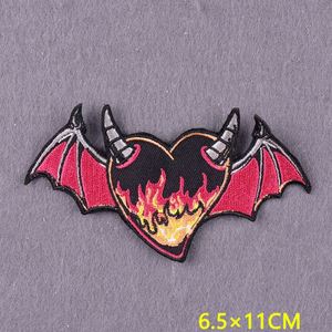 Patchs brodés personnalisés en gros pour créateurs, badges DIY démoniaques pour sacs à dos, patchs brodés thermocollants hippie pour vêtements - Product Image 2