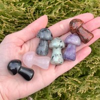 Offre Spéciale – Champignon en Cristal de Pierre Naturelle Polie de 35 mm, Sculpté, de Haute Qualité, pour la Guérison, Vente en Gros