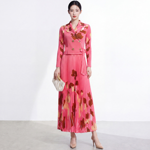 Diseño de Moda Miyake Ofrece Elegantes Faldas Plisadas Tejidas Sólidas hasta el Suelo con Volantes, Lavables, Ecológicas, Vintage y Formales - Product Image 1