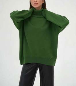New Pop Korean Style Loose Casual Knitted Sweater Autumn Front Logo <b>Long</b> <b>Sleeve</b> Cotton <b>Tops</b> for Women - Product Image 3