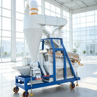 Nettoyeur d'air à haute efficacité, déstonneuse automatique, équipement de nettoyage de grains pour ligne de production de traitement des semences