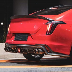 EAL ararbon Iber or iffuser ADIO adiadillac 4 4 2020-2023 Car umear umper ip con Light ppgrade 3D tyle uto iffuse xxhaust PES IPES - Product Image 5