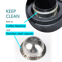 Jeu de 1 dosette de capsules de café en acier inoxydable compatibles avec le filtre à expresso VERTUOLINE nouveau modèle