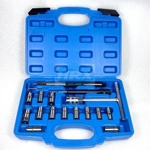 17pcs柴油喷油器座椅刀具组车辆修理工具通用端面铰刀工具组 - Product Image 1