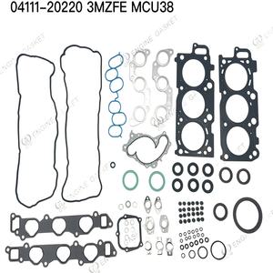 ชุดปะเก็นฝาสูบ04111-20220สำหรับ Toyota kluger Lexus RX330 <span class=keywords><strong>3.3</strong></span> V6 3mzfe MCU38 MCU28 04111-20630 - Product Image 4
