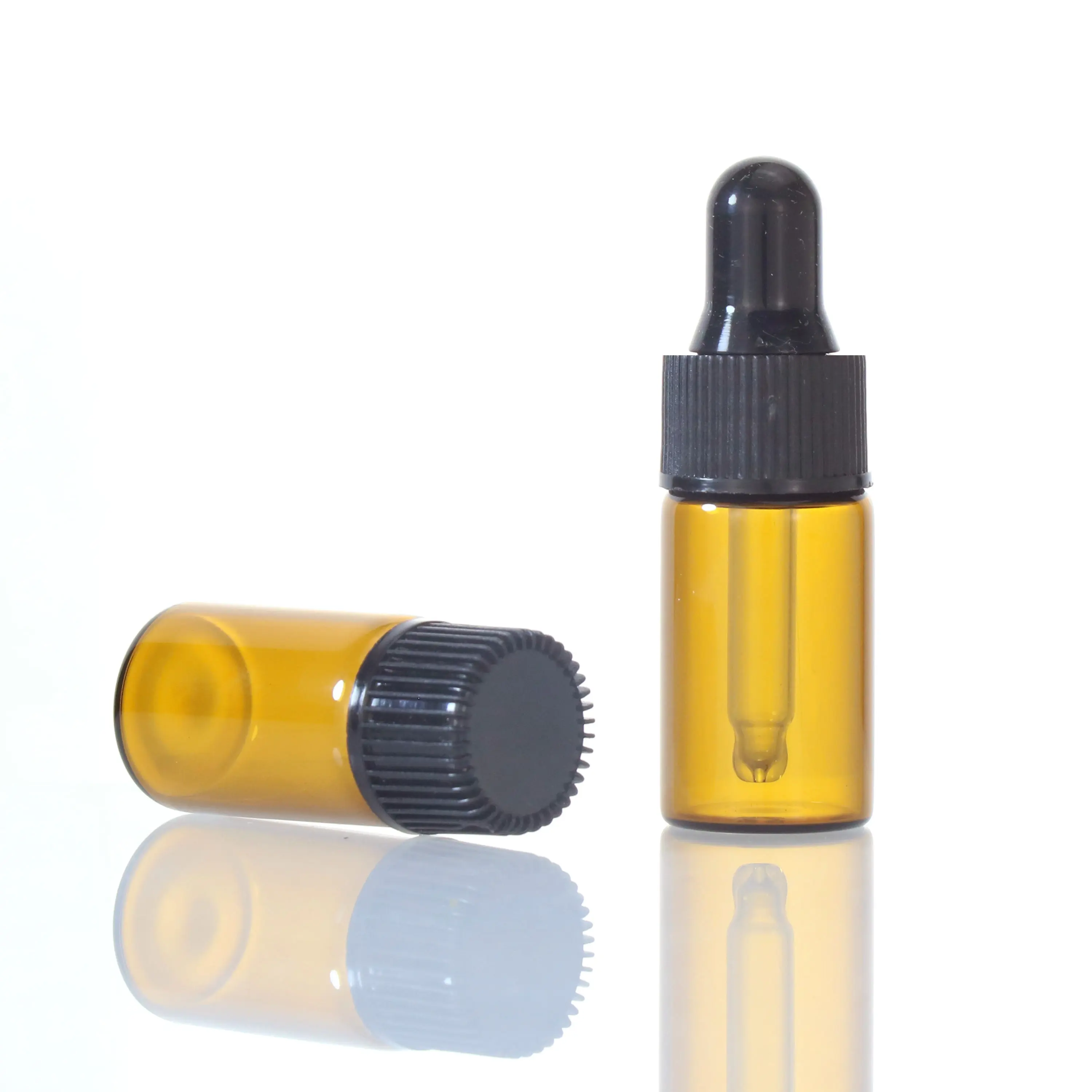 Sample packaging 1ml 2ml 3ml 4ml 5ml perfume glass vial bottle amber pipette dropper glass bottle manufacturer