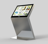 Kiosque de signalisation numérique intérieur personnalisé avec écran tactile pour la recherche d'itinéraires en centre commercial, système de consultation intelligent, lecteur publicitaire LED, garantie 1 an