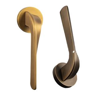 Antiker Messing Tür hebel Griff <span class=keywords><strong>Handel</strong></span> Türschloss Gerändelt Solid Black Passage Antiker Hebel Quadrat Schweres Türschloss - Product Image 1