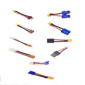 مقبس محول من الذكر إلى الأنثى XT30 إلى EC2 EC5 مع كابل 4 سم 18AWG لكابل RC FPV ليتو ليتو NiMH شاحن بطارية السيارة ESC