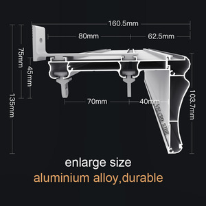 ZSHINE - <span class=keywords><strong>Binario</strong></span> per <span class=keywords><strong>tende</strong></span> in alluminio a doppia trave, con passamaneria e mantovana, per finestra - Vendita calda dalla fabbrica - Product Image 3