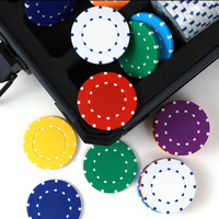 Jetons de roulette en ABS de 40 mm, couleur personnalisable, fabrication directe d'usine, jeu de poker, club, logo personnalisé imprimé, jetons de poker en ABS pour casino