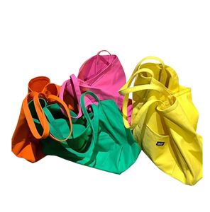 Sac fourre-tout en toile écologique, en coton, tissu coloré et épais, sac de courses multi-usages - Product Image 5