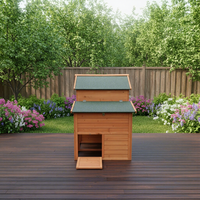 Grand Poulailler Moderne en Bois Écologique et Durable pour Animaux de Compagnie, Cage à Volailles, Maison pour Poules, Utilisation Toute l'Année (Été comme Hiver) pour Jardin et Ferme