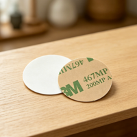 Benutzerdefinierter Mini-RFID-ISO-Zahlungs-NFC-Tag Papier-Einlageaufkleber Wasserdicht 13,56MHz N213 Chip Logo-Druck Social Media