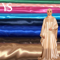 Tissu Abaya Léger et Doux de Haute Qualité, Tissu Satin Extensible pour Robe en Mousseline, Doublure de Vêtements de Nuit pour Filles