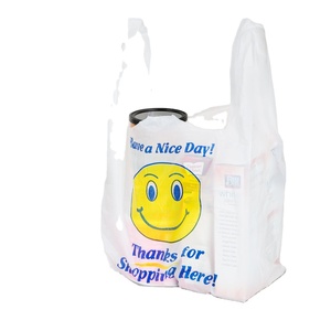 Biodegradable <b>Compostable</b> PE Shopping <b>Bag</b> with Vest Handle Customizable ISO Certified for Supermarket Food Packaging - Product Image 1