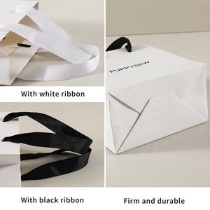 Custom logo Jewelry <strong>White</strong> Paper Handbag Luxury <strong>Small</strong> Gift Paper <strong>Bags</strong> Necklace Bracelet Jewelry Packaging Paper <strong>Bag</strong> - Product Image 3