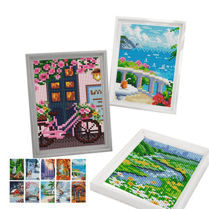 Bộ tranh kim cương thêu tranh phong cảnh mini tùy chỉnh N-Mini002, tranh khảm kim cương, tranh in trên vải - Product Image 2