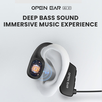 Headset olahraga nirkabel untuk Bluetooth 5.3 dengan tahan keringat untuk latihan lari dan Gym