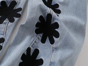 2025 New Style Top Quality Designer Brand <strong>Printing</strong> Denim <strong>Jeans</strong> Street Wear Straight Wide Legs LOSTSHDWS For <strong>Men</strong> - Product Image 3