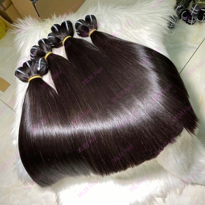 Bán buôn nguyên liệu tóc Ấn Độ bó Nhà cung cấp, trinh nữ lớp biểu bì phù hợp tóc bó dệt, đôi rút ra giá rẻ phần mở rộng tóc con người - Product Image 3