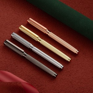 Bolígrafos de Metal de punta media tallada F EF, pluma de caligrafía, regalo de Navidad, oficina, vip, chapado en oro y plata de alta calidad, disponible - Product Image 2