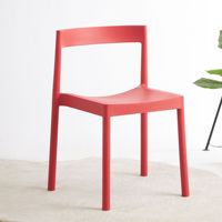 Chaise de salle à manger empilable en plastique, convertible, imperméable, écologique, de luxe léger, mobilier de maison, dossier créatif de designer pour
