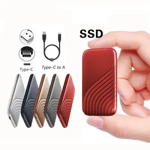 New Ssd 500Gb 1Tb Flash Hard Drive External Type-C High Speed Usb3.1 2Tb 4Tb 8Tb Ssd Storage Portable Hd Hard Disk For Laptop