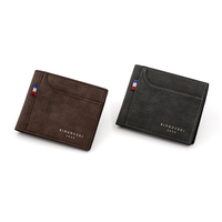 Dompet Bisnis Pria Two Torment Sand Dompet Multifungsi Tiket Logo Emas Muda Dompet Ringan