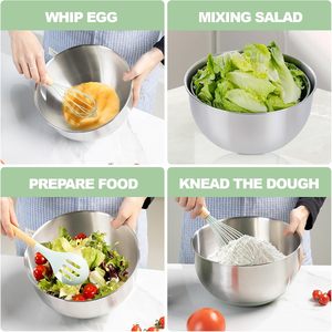 Hot Sale Kitchen Multifunctional Dry <b>Salad</b> Mixer Lettuce Vegetable Fruit <b>Salad</b> Spinner Stainless Steel - Product Image 5